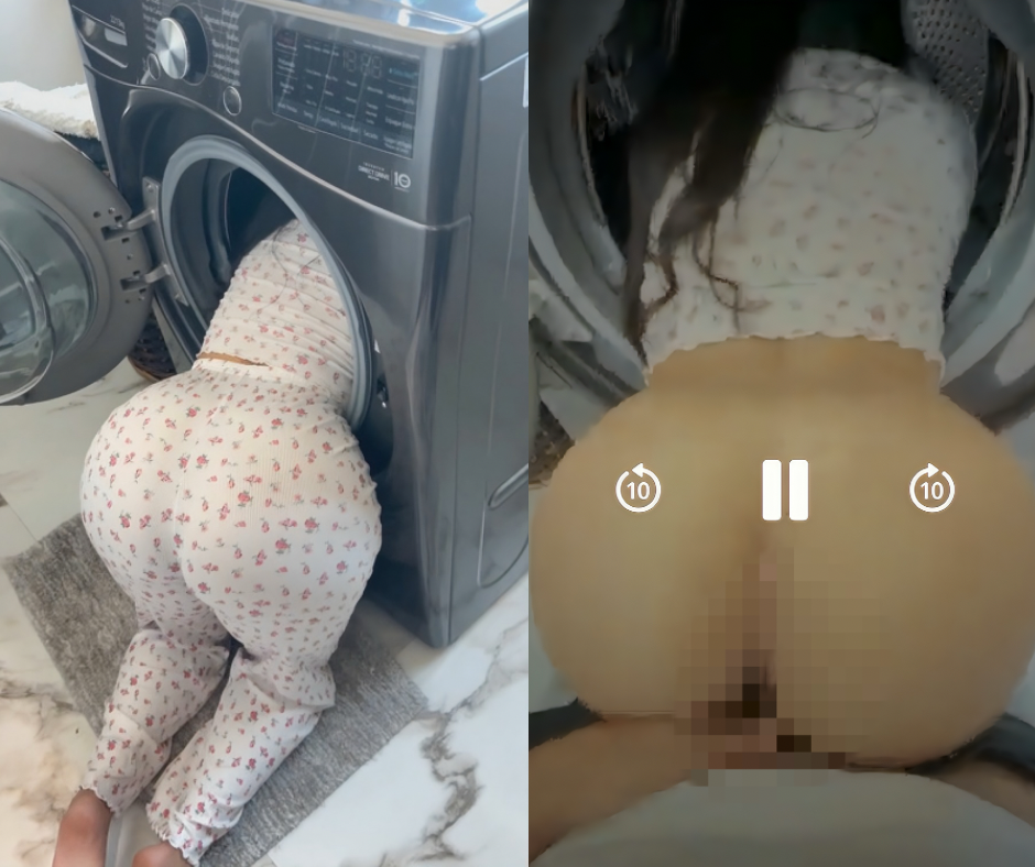 ATRAPADA EN LA LAVADORA 😩 💦